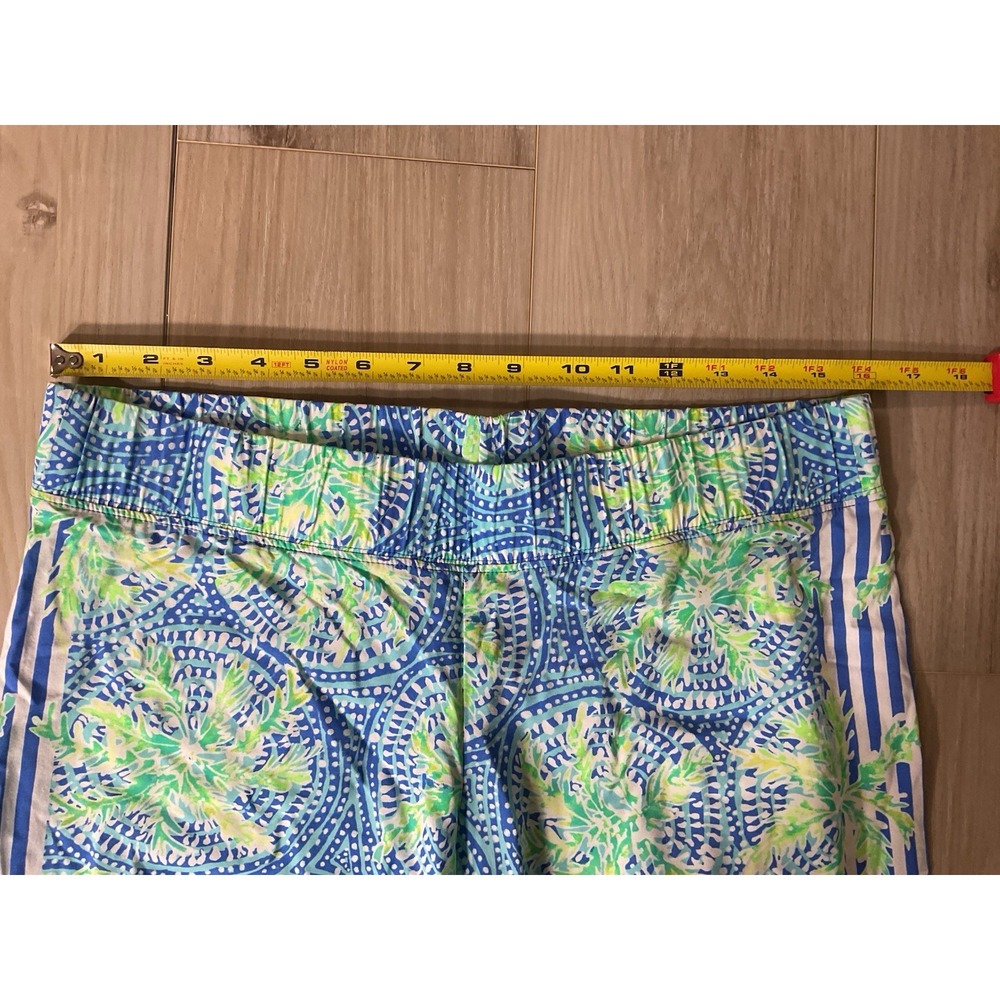 LILLY PULITZER Bal Harbour Palazzo Pant Bennet Blue Women's M Artsy Vacation - Picture 7 of 10